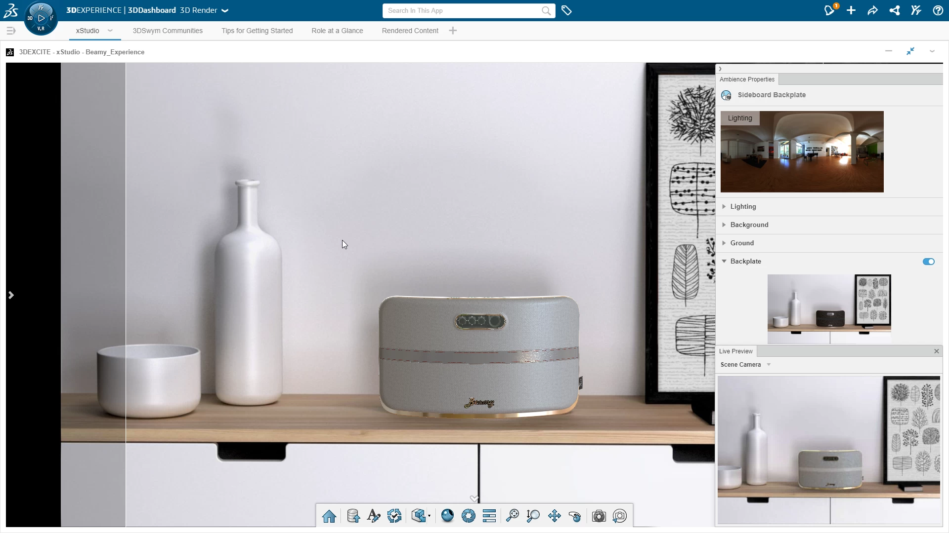 3DEXCITE 3D Render App