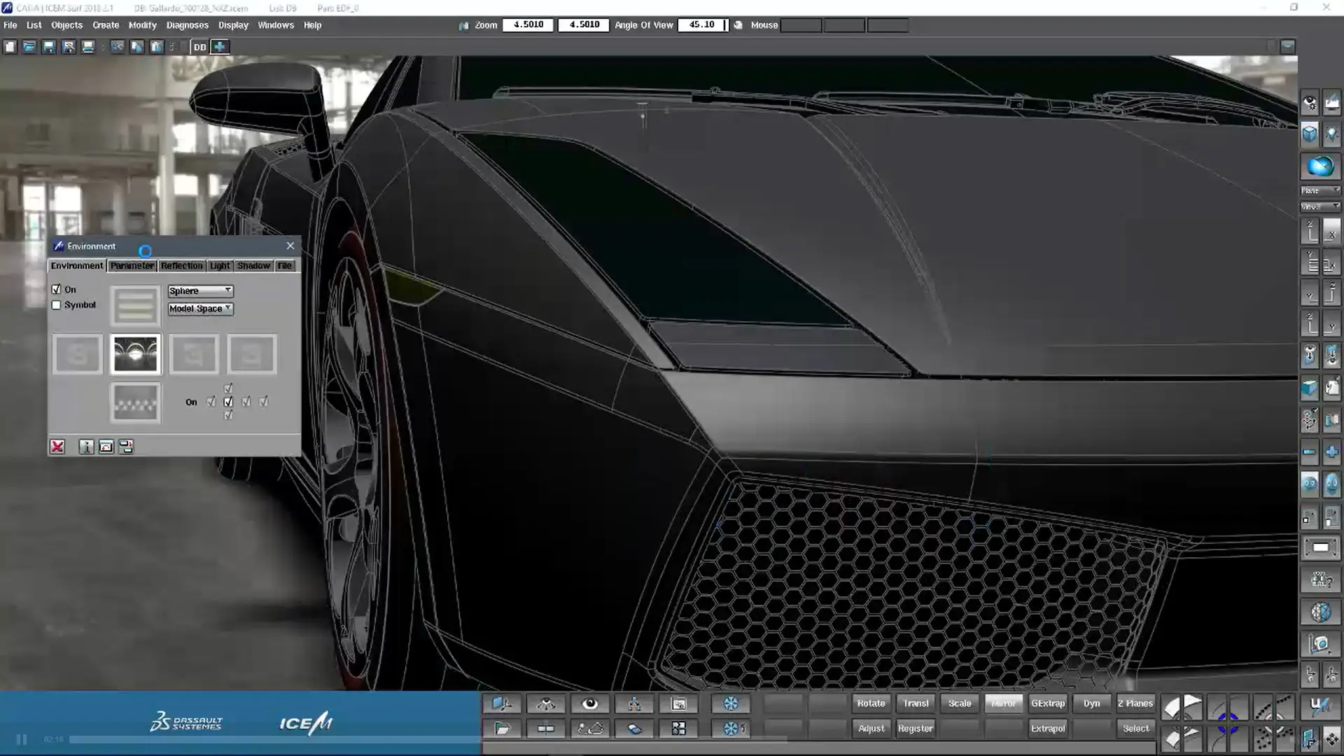 CATIA ICEM Surf Realtime Rendering