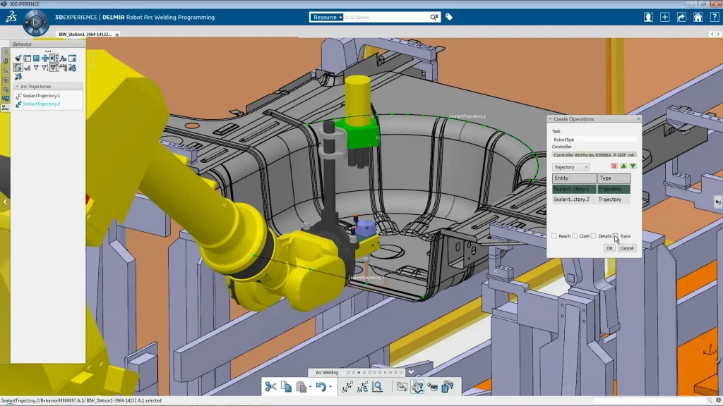DELMIA Robot Welding