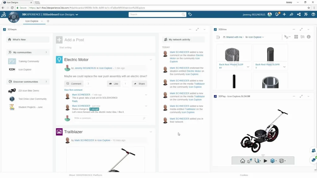 3DEXPERIENCE 3DCloud Storage