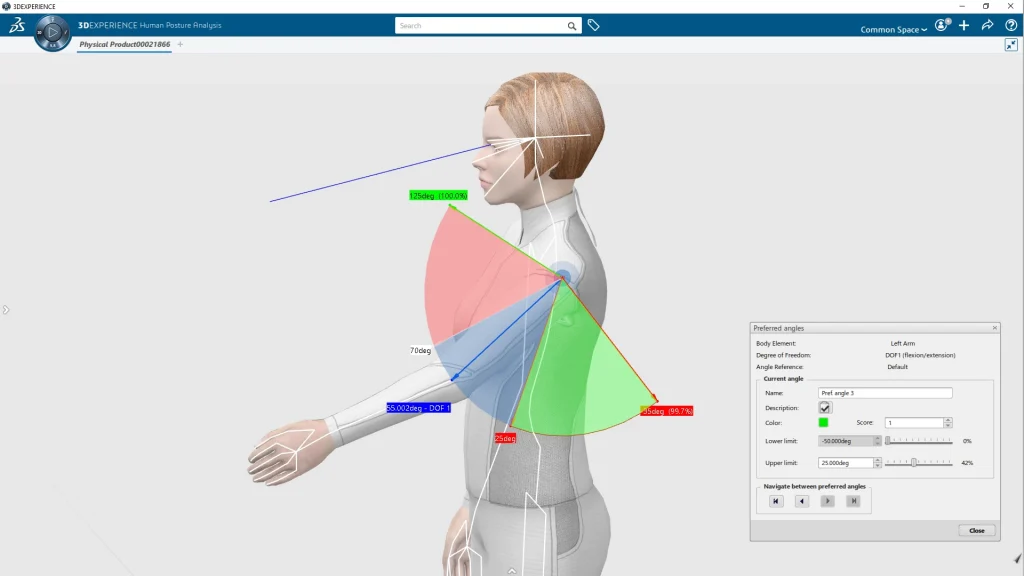 DELMIA Human Posture Analysis