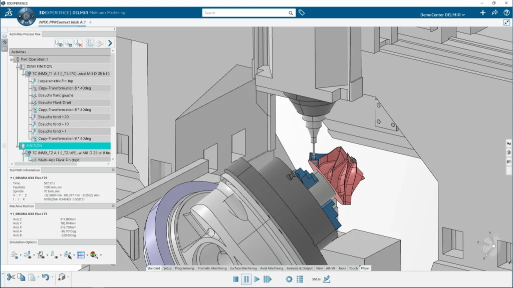 DELMIA NC Milling Machine Programmer