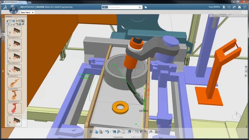 DELMIA Robot Arc Welding