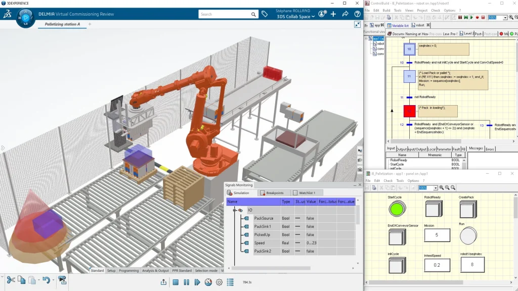 DELMIA Robotics Virtual Commissioning Analyst
