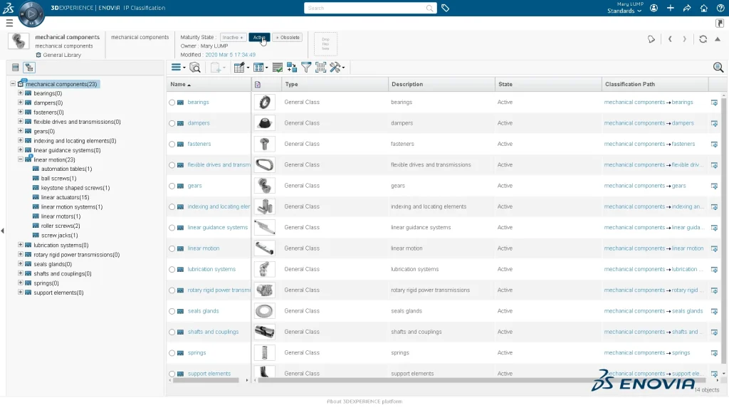 ENOVIA Classification Manager