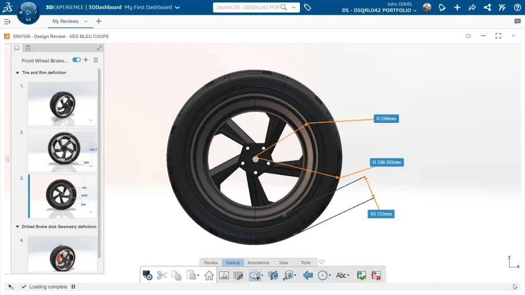 ENOVIA Digital Mockup Review Markup