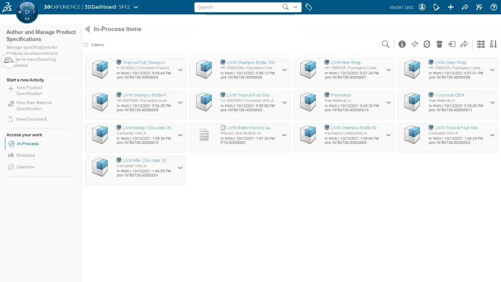 ENOVIA Specification Manager