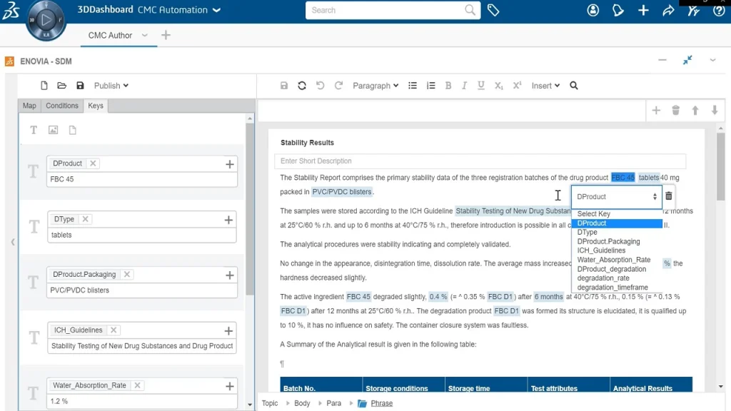 ENOVIA Structured Document Manager