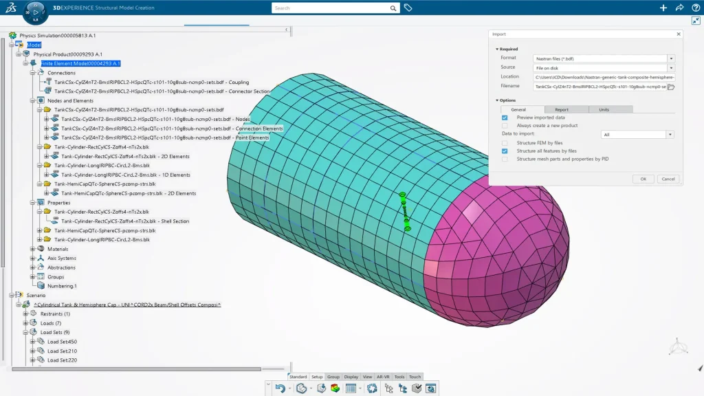 SIMULIA Structural Model Creation