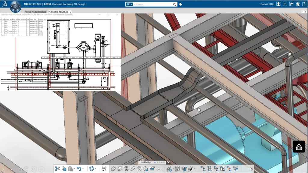 Electrical raceway 3D design